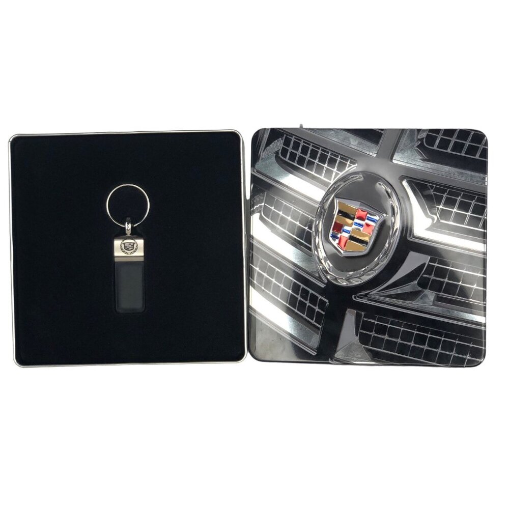 Cadillac Dealership Kenneth Cole Key Chain In Unique Original Embossed Tin